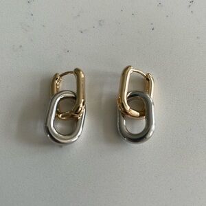 Chunky mixed metal earrings, earrings, women’s jewelry, women’s earrings, gift